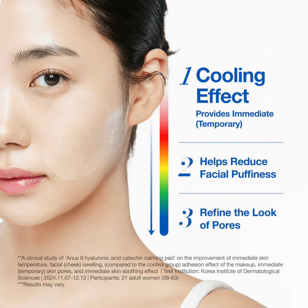 8 Hyaluronic Acid Catechin Calming Pads